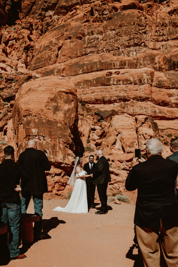 Valley of fire elopement ceremony
