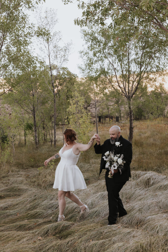 red rock wedding ceremony