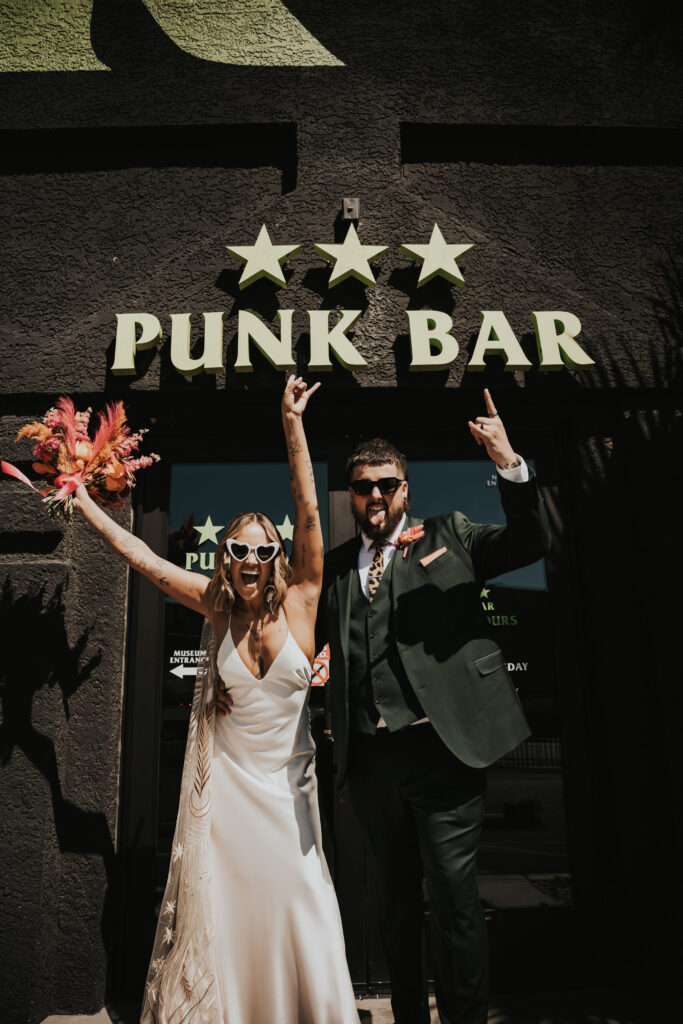 wedding at punk rock museum