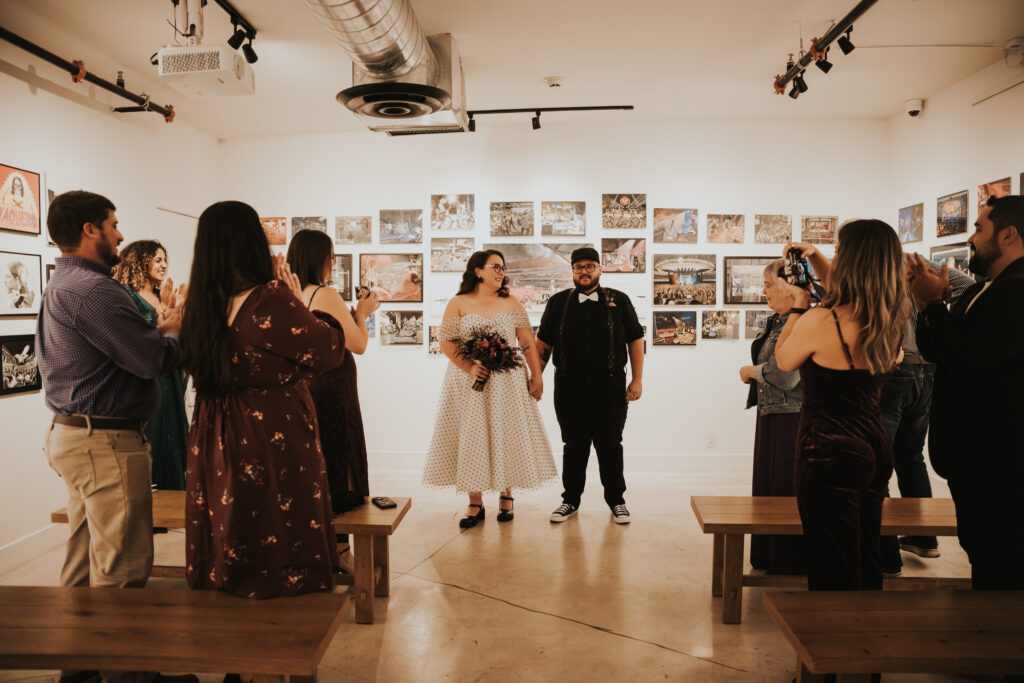wedding at punk rock museum