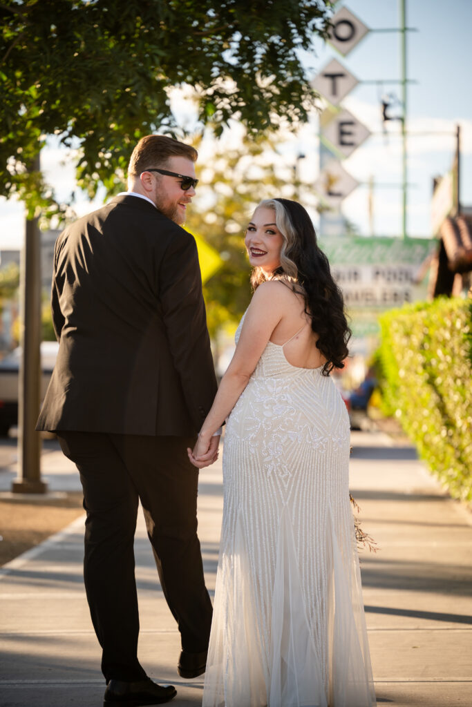 couple fremont street las vegas