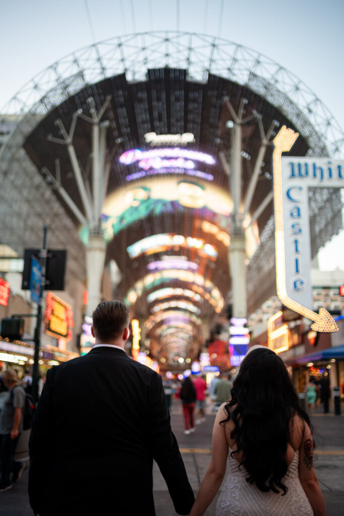 couple fremont street las vegas